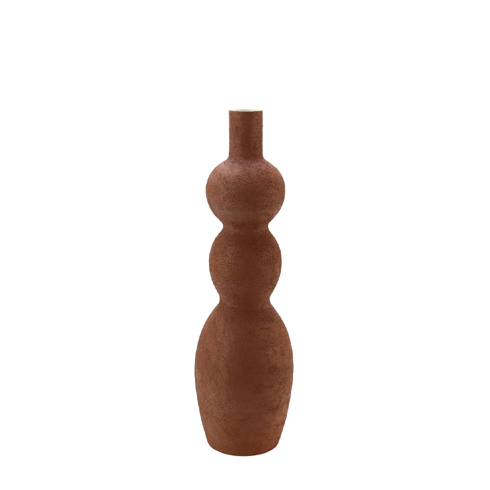 STELLAR ΒΑΖΟ 15.5×15.5x51cm ΚΕΡΑΜΙΚΟ TERRACOTTA