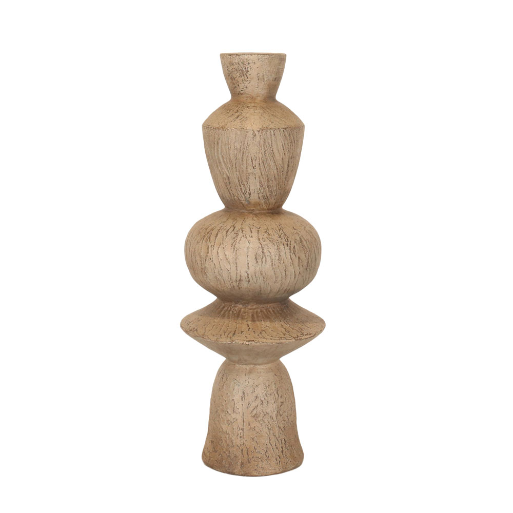 AEON ΒΑΖΟ 25.5×25.5x71cm MgO ΓΚΡΙ ΑΝΤΙΚΕ ΑΝΟΙΧΤΟ
