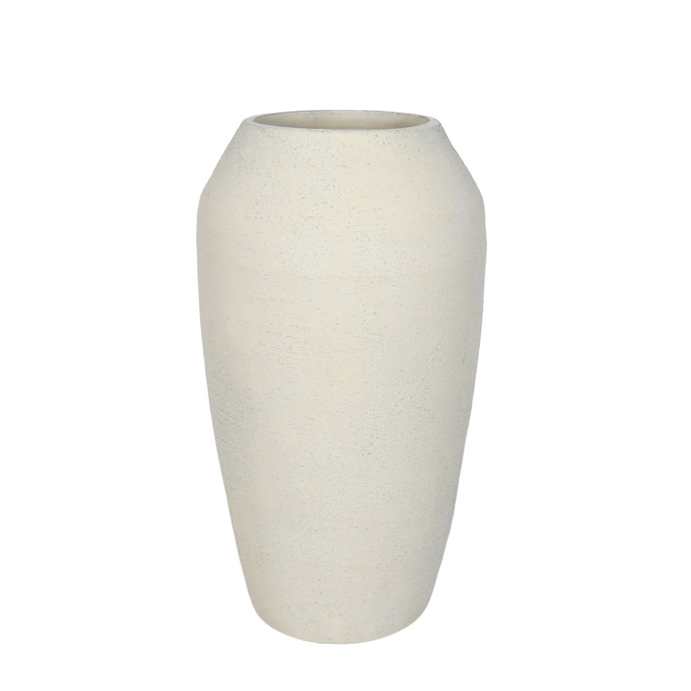 ASH ΒΑΖΟ 23.5×23.5x42cm ΚΕΡΑΜΙΚΟ ΑΣΠΡΟ