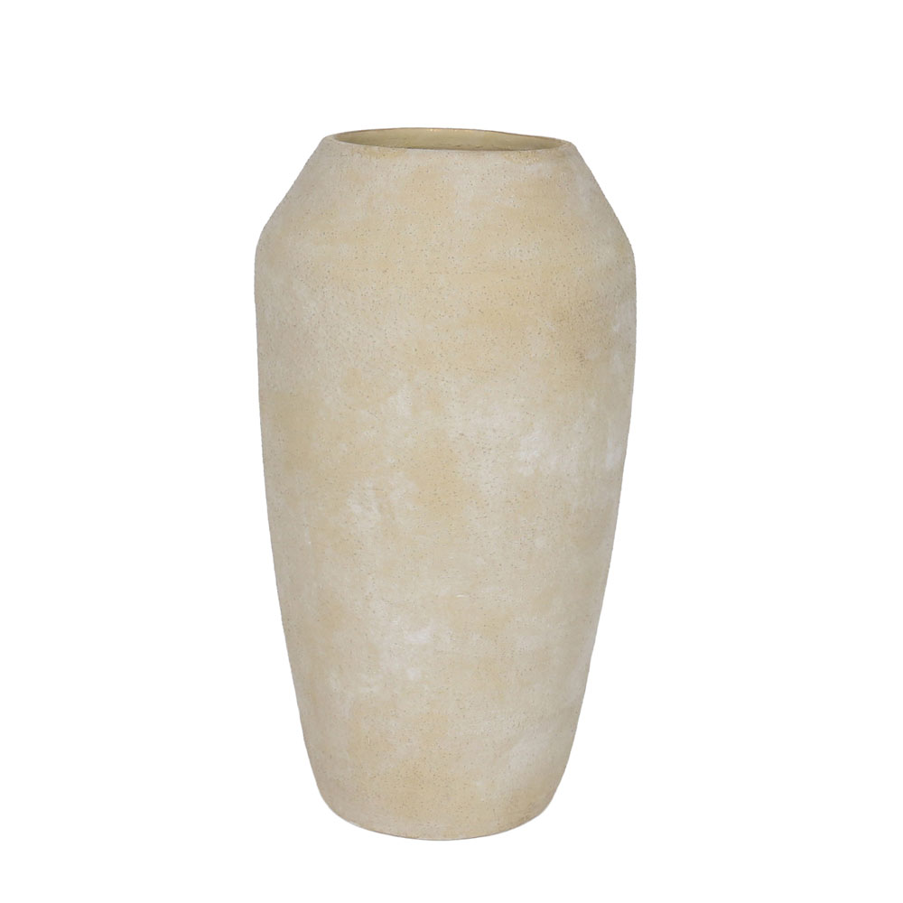 ASH ΒΑΖΟ 23.5×23.5x42cm ΚΕΡΑΜΙΚΟ STONE GREY