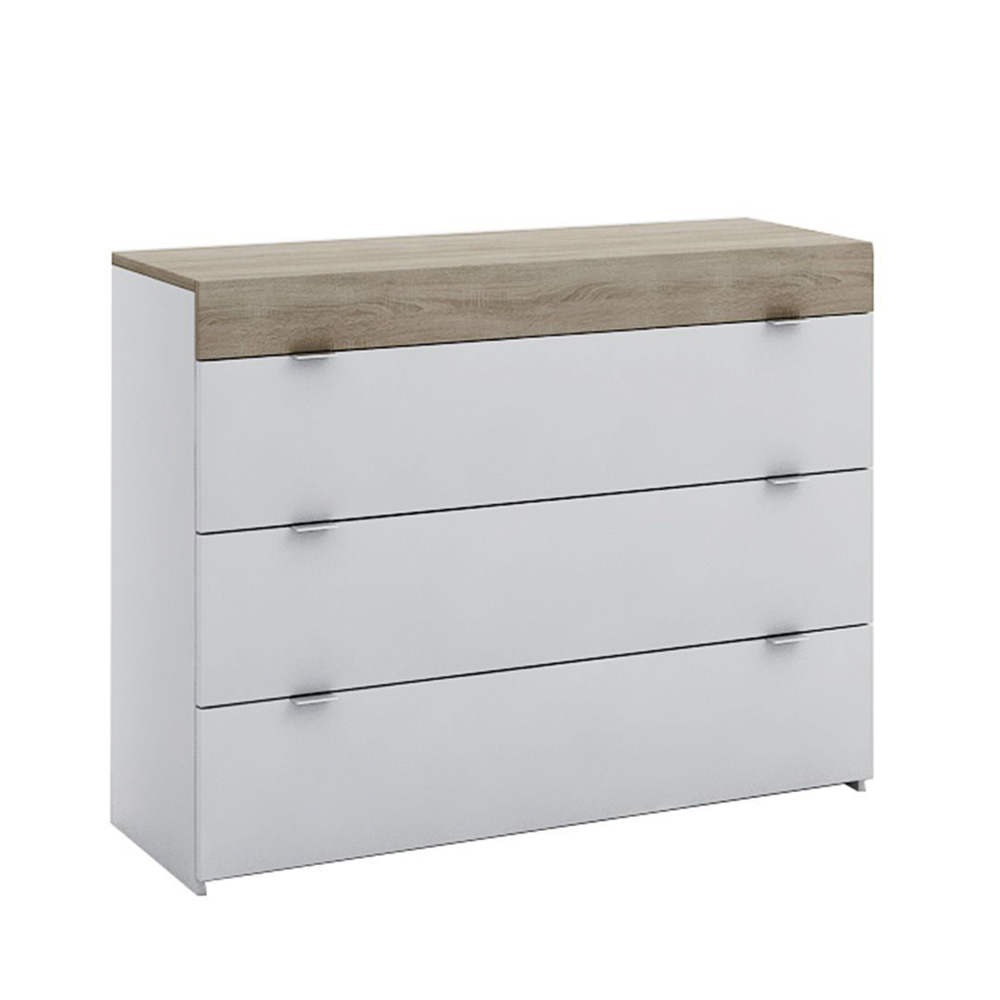 MY BOX ΣΥΡΤΑΡΙΕΡΑ 3ΣΥΡΤΑΡΙΑ SONOMA ΣΚΟΥΡΟ ΛΕΥΚΟ HIGH GLOSS 105x45xH78cm