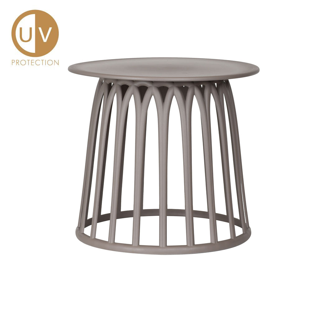 BASKET SIDE TABLE CAPPUCCINO 49.5×49.5x44cm
