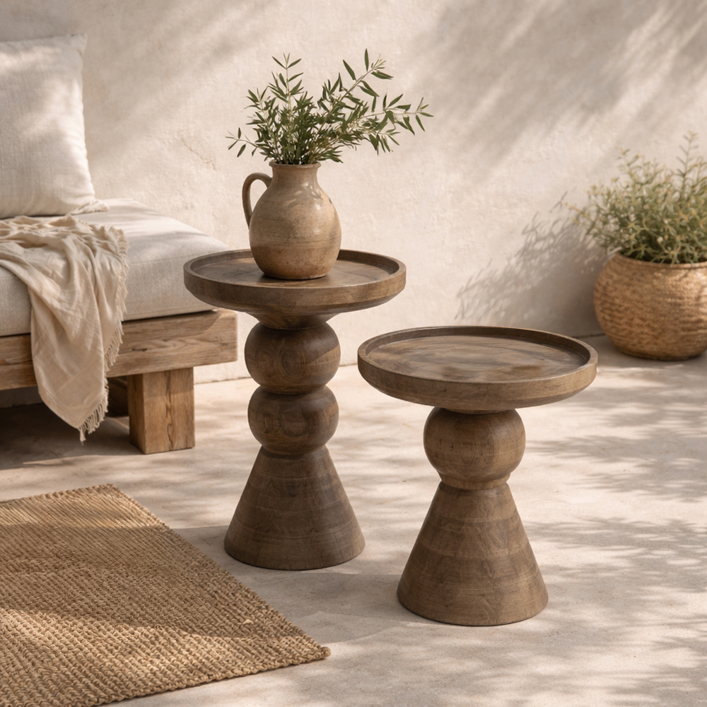 FORMAS SIDE TABLE ΚΑΡΥΔΙ ΑΝΟΙΧΤΟ 38x38x47cm