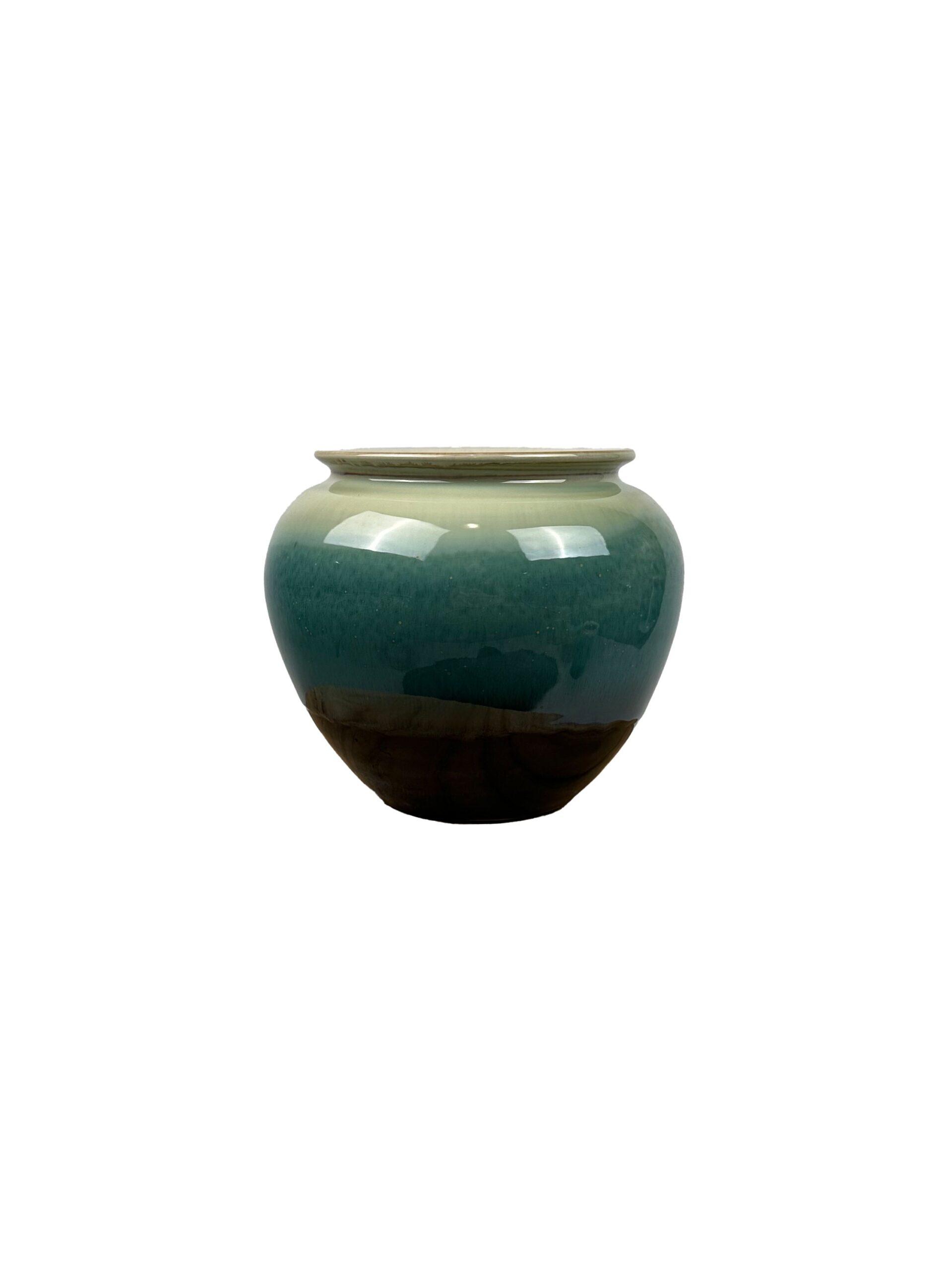Βάζο Κεραμικό Λευκό-Μπλε Φ 20Χ18 cm