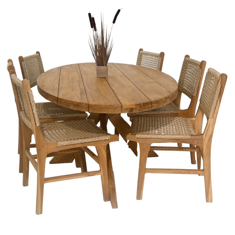 Τραπέζι Elips 260cm Ξύλο Teak