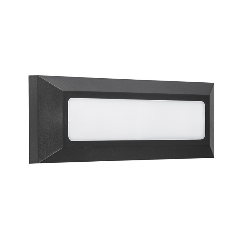 Απλίκα Εξωτερικού Χώρου Stico Γκρι Led 3.5W 3cct Σκουρόχρωμο