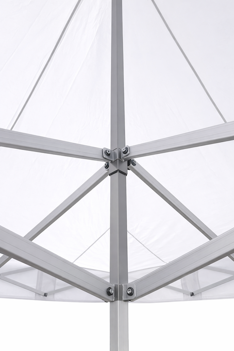 Pro-50 Gazebo Βαρέως Τύπου 5x5m – Πτυσσόμενη τέντα-κιόσκι με εξάγωνο σκελετό