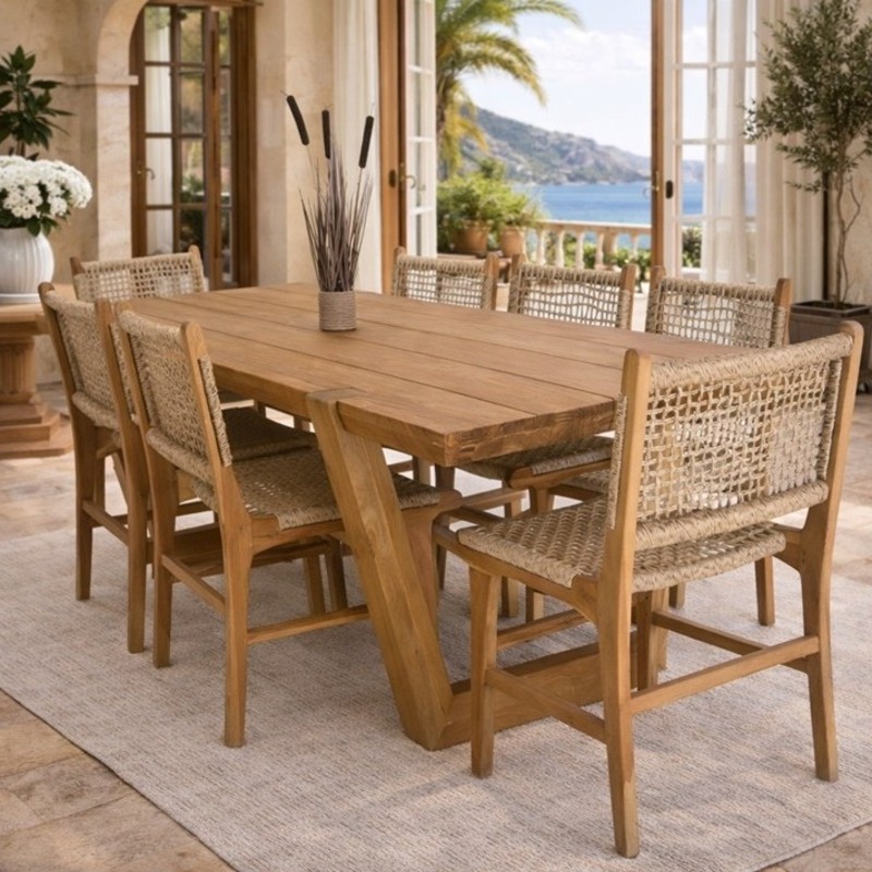 Τραπέζι Riftan Ξύλο Teak 260cm