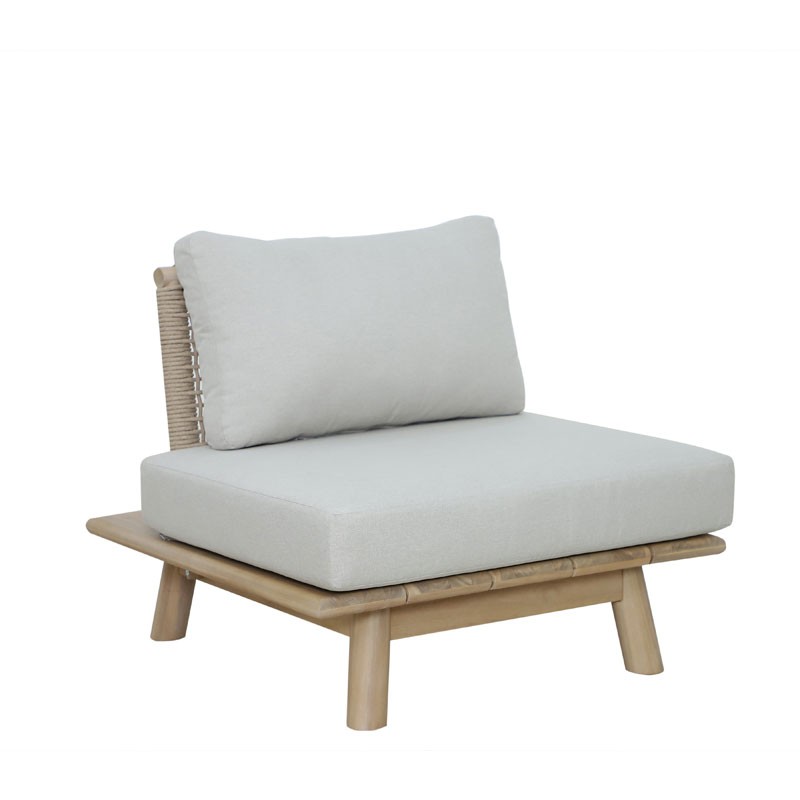 Πολυθρόνα lounge Alice Ξύλο Ακακίας