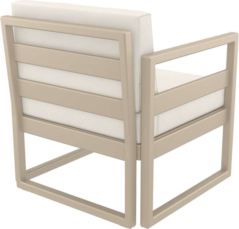 MYKONOS ΠΟΛΥΘΡΟΝΑ TAUPE ΜΕ ΜΑΞ. 73X72X75εκ. ΠΟΛ/ΝΙΟΥ