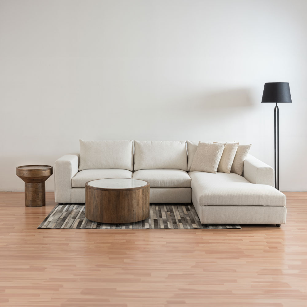 ABU DHABI COFFEE TABLE ΚΑΡΥΔΙ ΛΕΥΚΟ 80x80x45