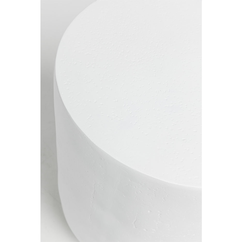 LITHOS ROUND SIDE TABLE ΛΕΥΚΟ 35.5×35.5x45cm