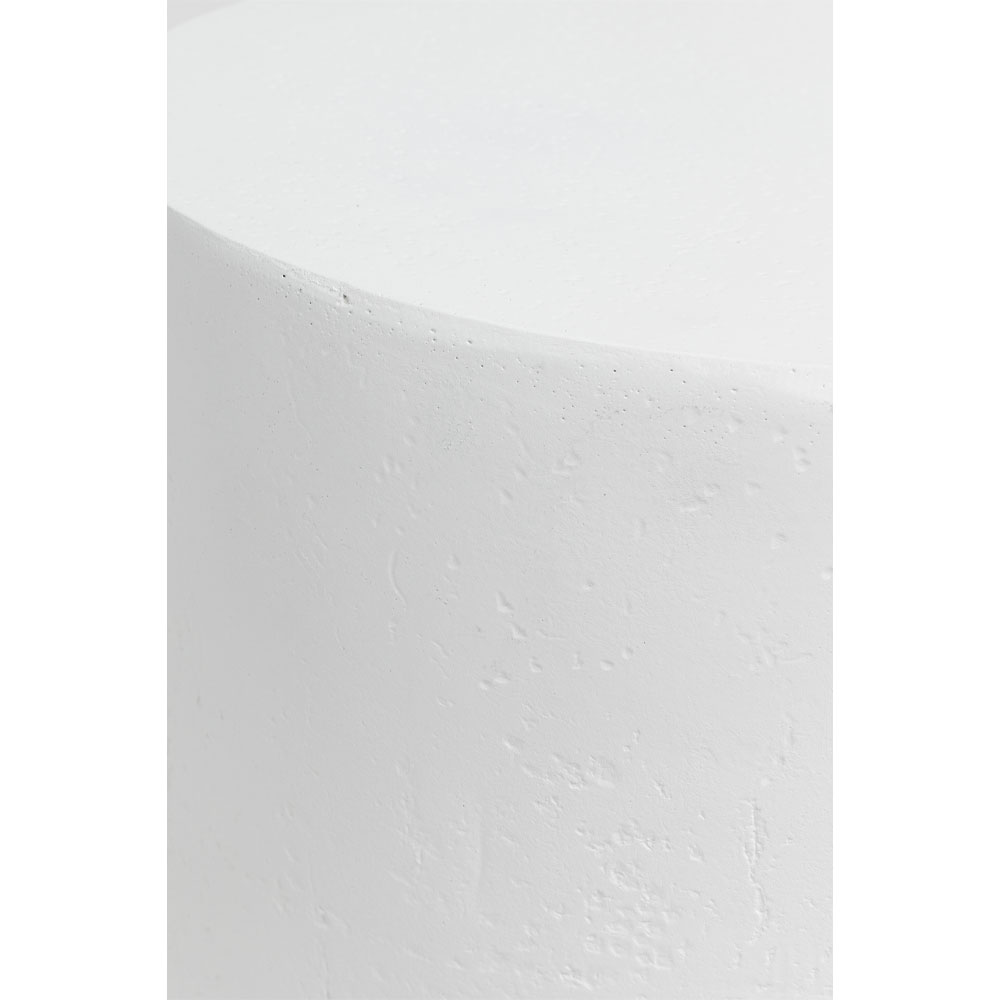 LITHOS ROUND SIDE TABLE ΛΕΥΚΟ 35.5×35.5x45cm
