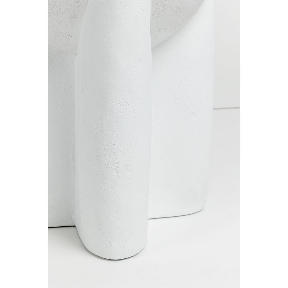 LITHOS HANDLE SIDE TABLE ΛΕΥΚΟ 36.5×36.5×46.5cm