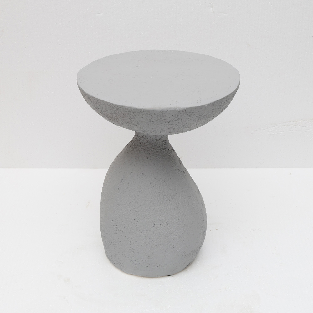 INDUSTRIAL SIDE TABLE ΓΚΡΙ ΑΝΟΙΧΤΟ 40.5×40.5x51cm