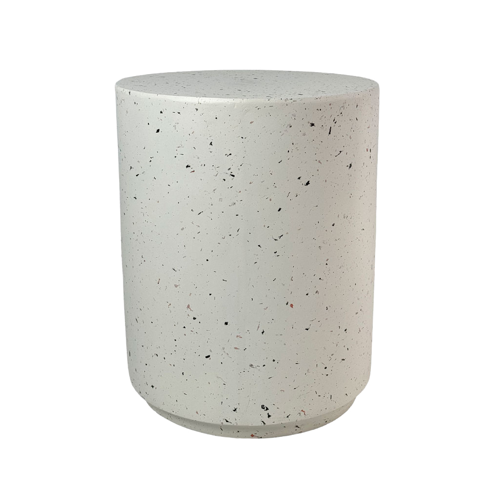 WHEEL ROUND SIDE TABLE TERRAZZO 36.5×36.5x46cm