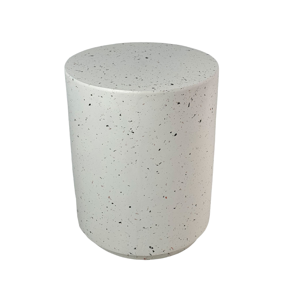 WHEEL ROUND SIDE TABLE TERRAZZO 36.5×36.5x46cm