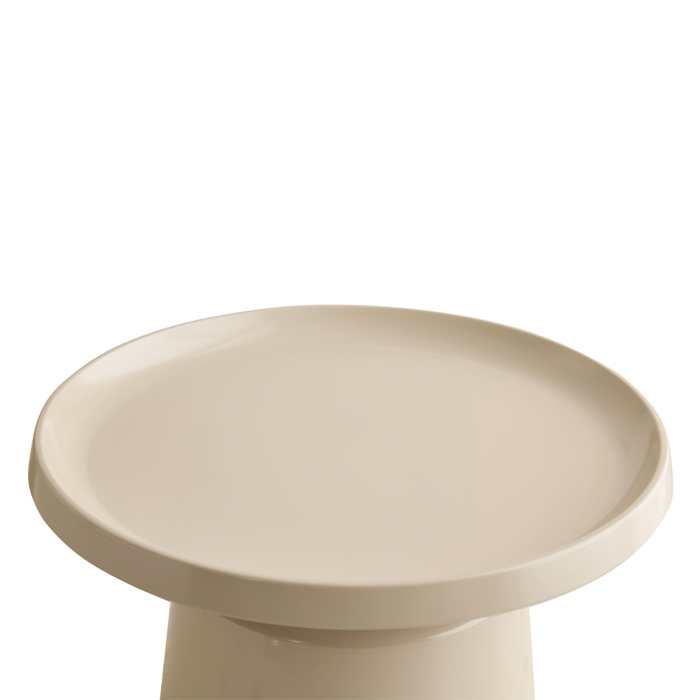 MOUSSE COFFEE TABLE SET 2ΤΕΜ CREAM CREAM 70x70x50cm