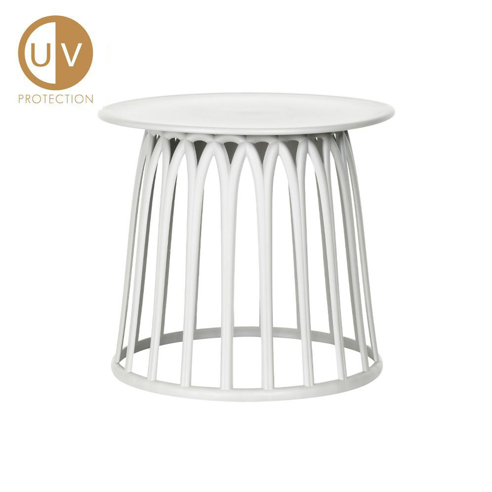 BASKET SIDE TABLE ΛΕΥΚΟ 49.5×49.5x44cm