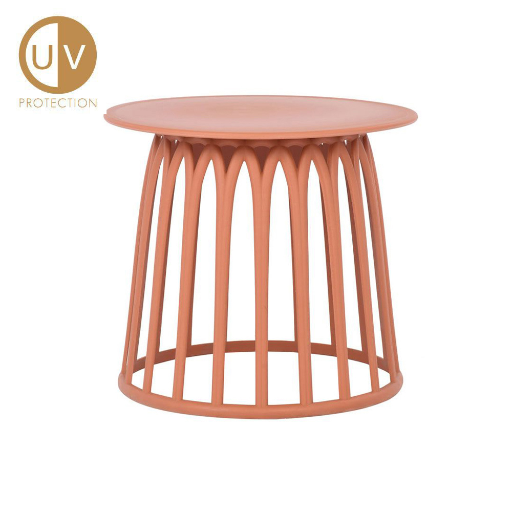 BASKET SIDE TABLE TERRACOTTA 49.5×49.5x44cm
