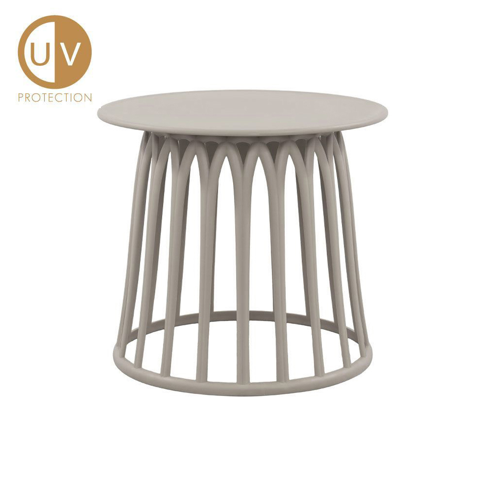 BASKET COFFEE TABLE ΓΚΡΙ ΑΝΟΙΧΤΟ 49.5×49.5×44