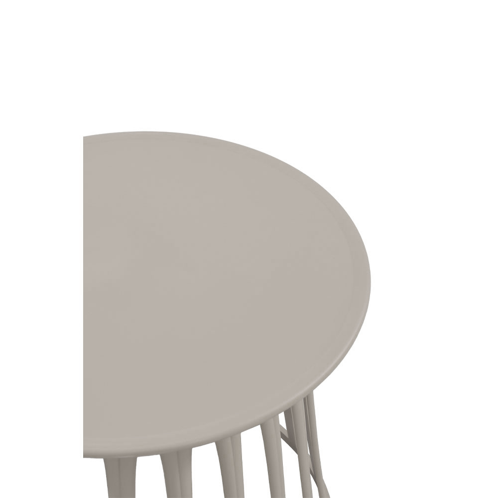 BASKET COFFEE TABLE ΓΚΡΙ ΑΝΟΙΧΤΟ 49.5×49.5×44
