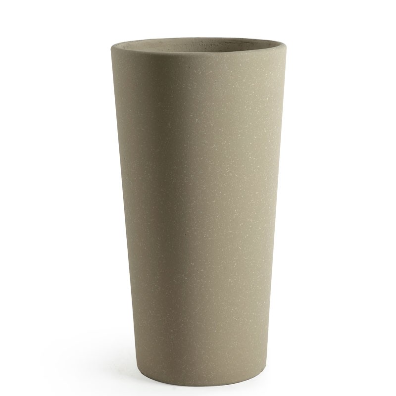Κασπώ Κωνικό Fiber Cement Γρανίτης Κρέμ Φ30Χ57Η