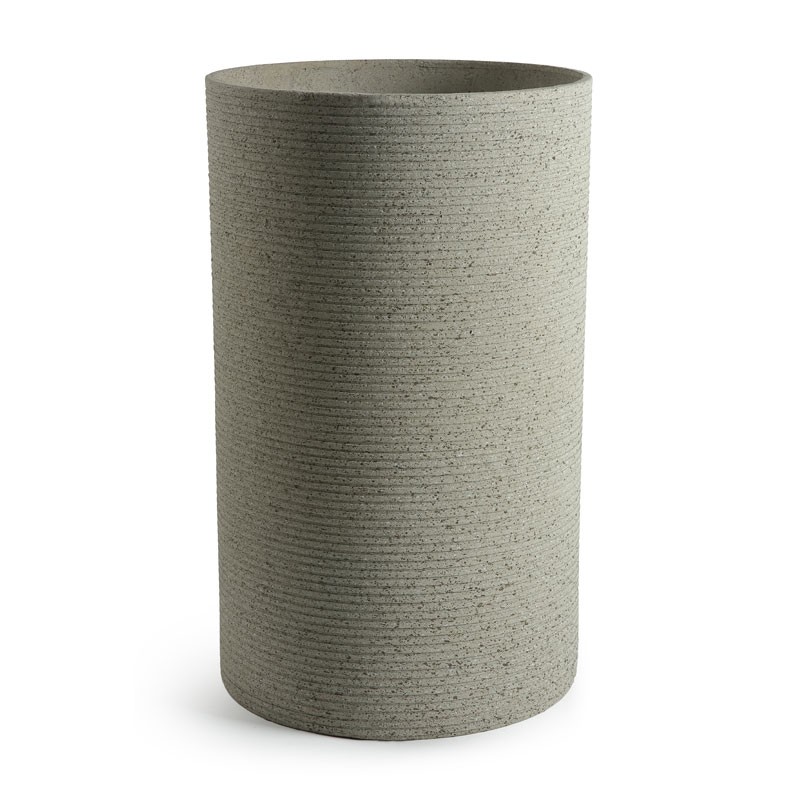Κασπώ Στρογγυλό Fiber Cement Ρίγα Γρανίτης Μπέζ Φ37Χ60Η