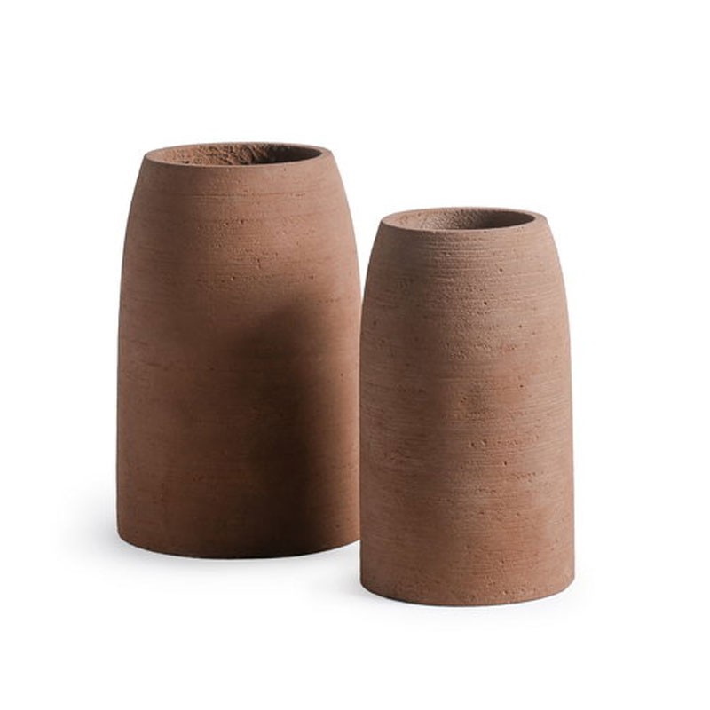 Κασπώ-Βάζο Fiber Cement Terra Dark Φ26,5Χ45,5Η