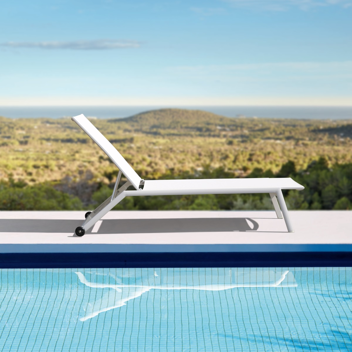 Sun-Lounger Bondi White
