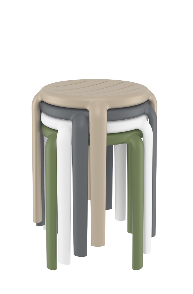 Tom/S-45cm* Stool Olive Green PL