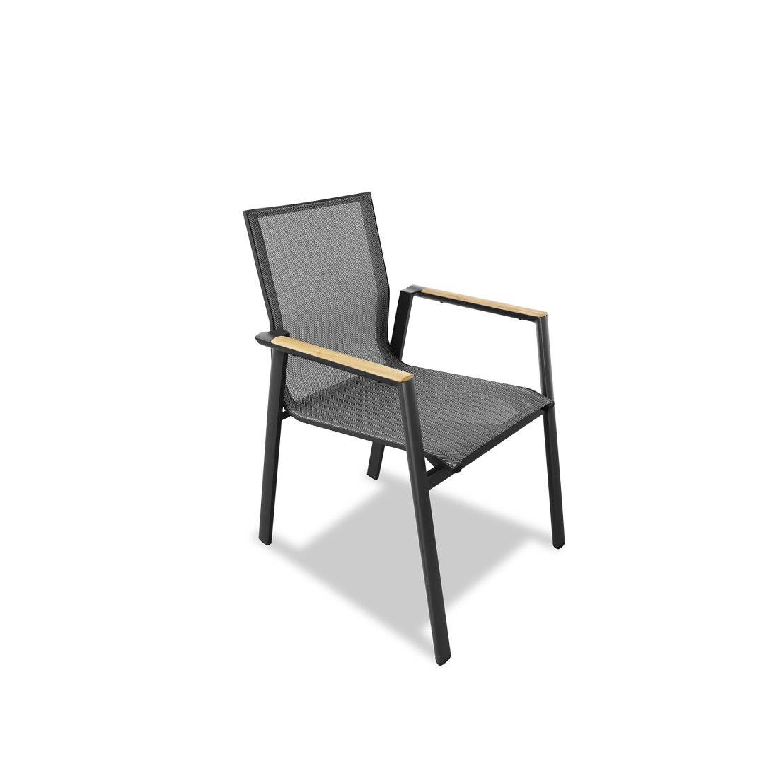 Aspen Armchair Alu Dark Grey