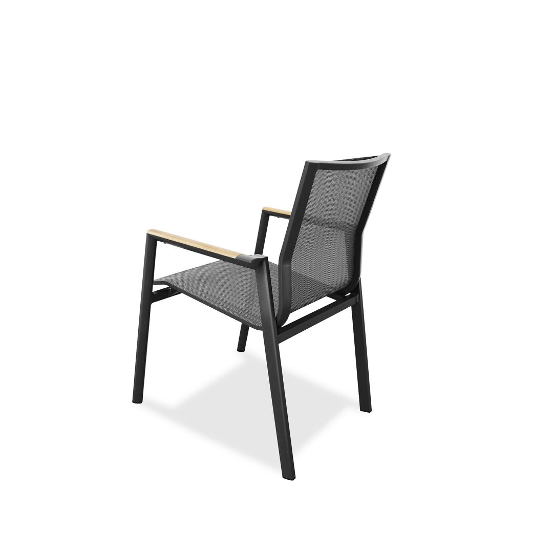 Aspen Armchair Alu Dark Grey