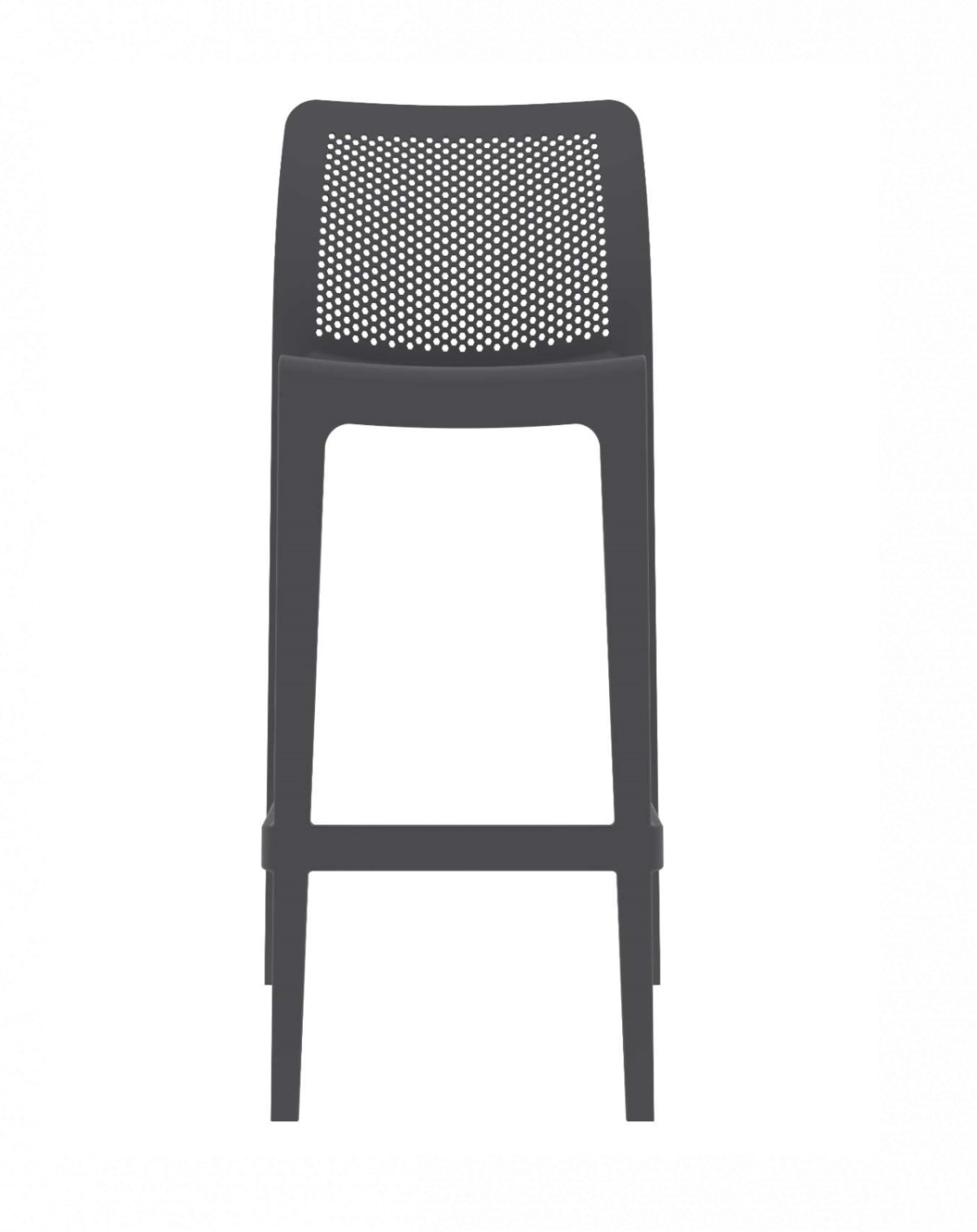 Lisa/S* Resin Barstool Anthracite