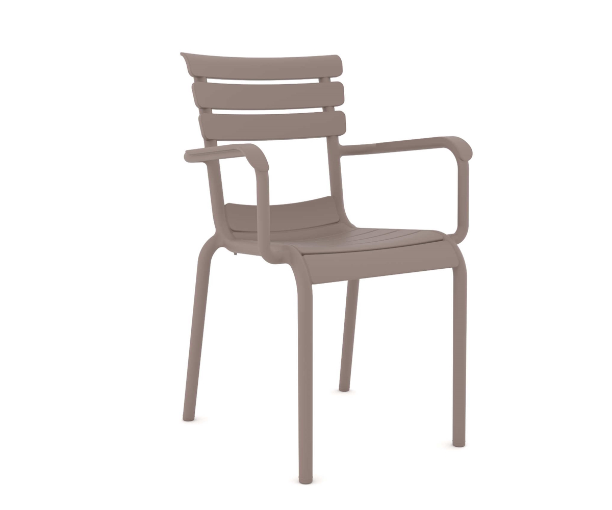 Hera/P-PL* Resin Armchair Cappuccino