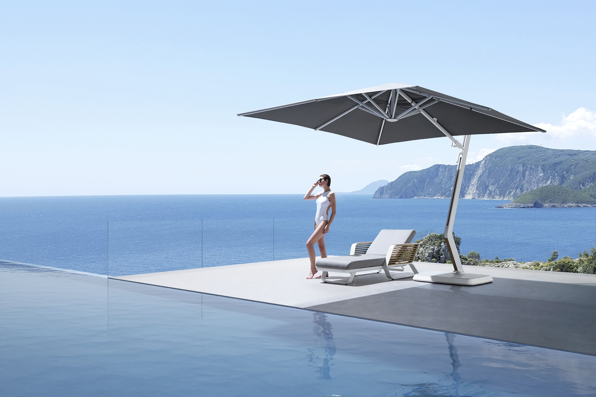 Wing/C-3x3m Corner Umbrella (90020011)
