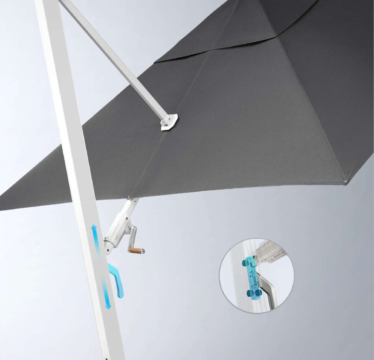 Wing/C-3x3m Corner Umbrella (90020011)
