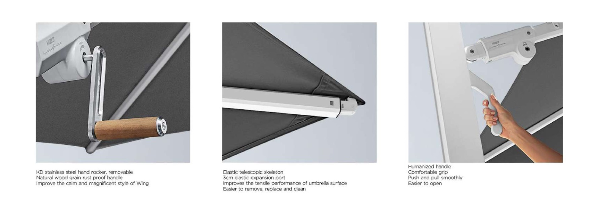 Wing/C-3x3m Corner Umbrella (90020011)
