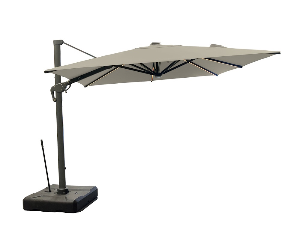 Roma/C DELUXE 4x4m, Alu. Corner Umbrella