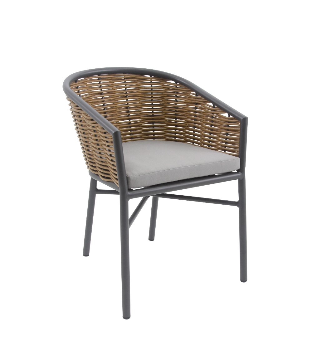 Ripon/P, Alu./Wicker Armchair