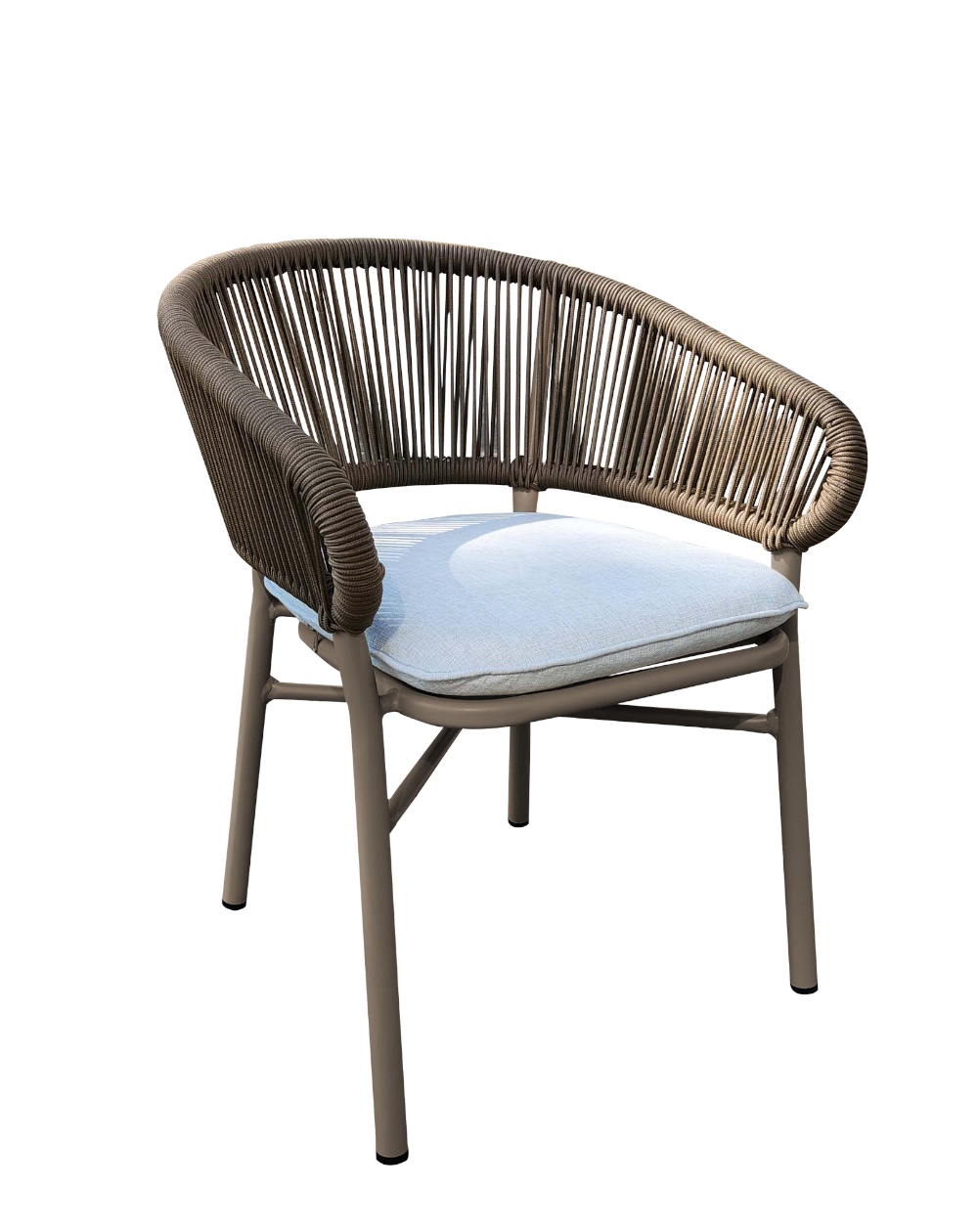 Berry/P, Alu./Rope Armchair