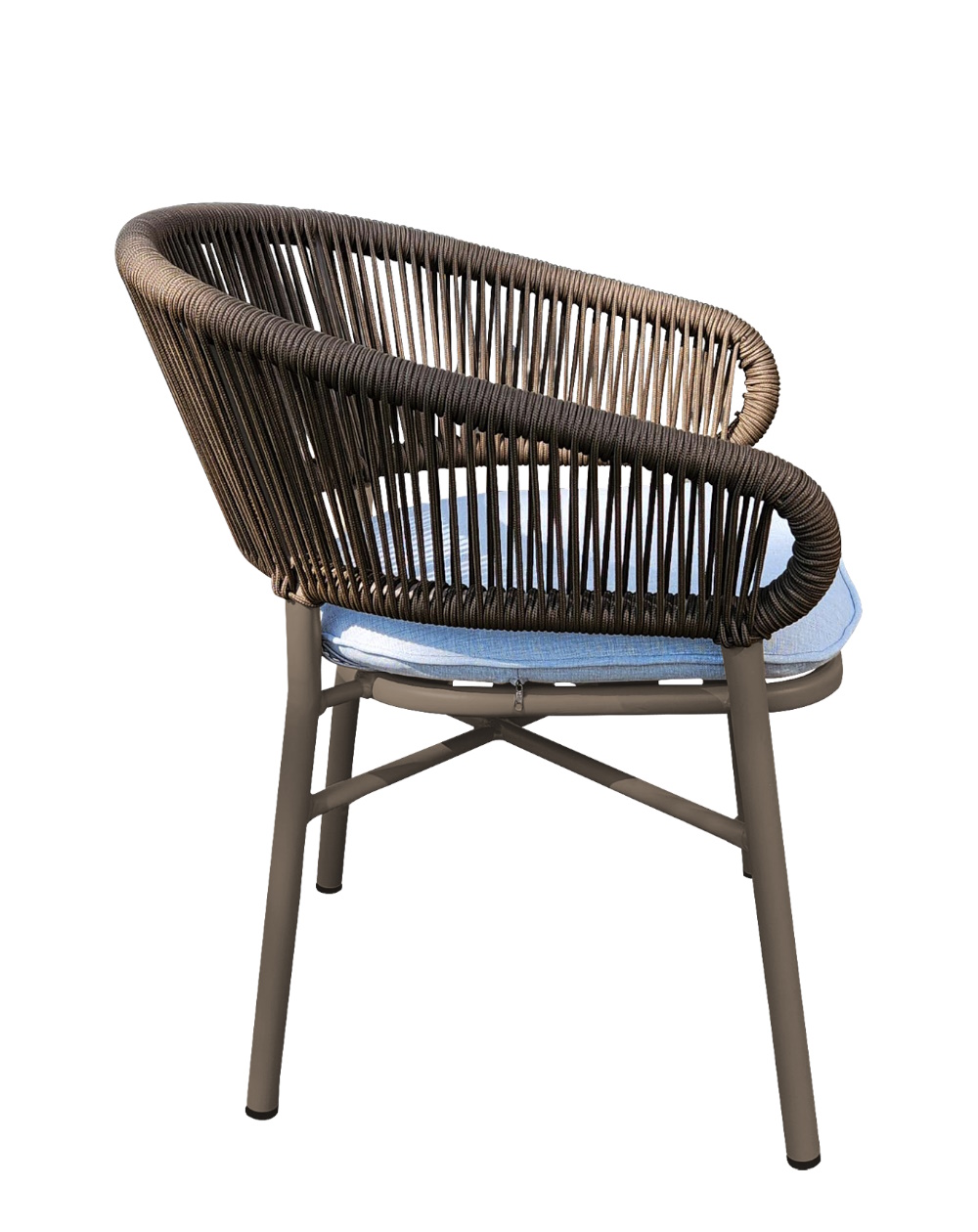 Berry/P, Alu./Rope Armchair