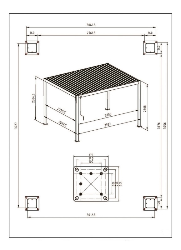 Pergola/LV 3x4m
