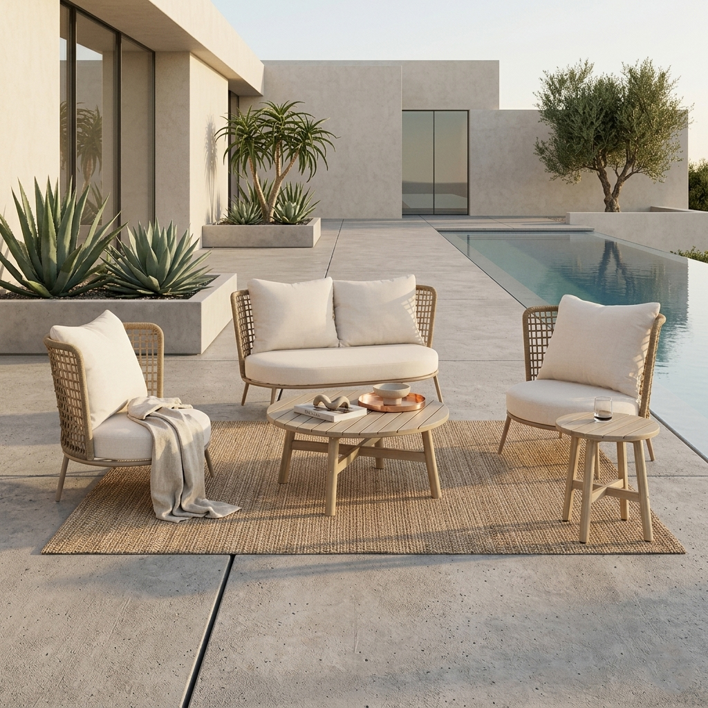 LANAI COFFEE TABLE ΦΥΣΙΚΟ 80x80x38