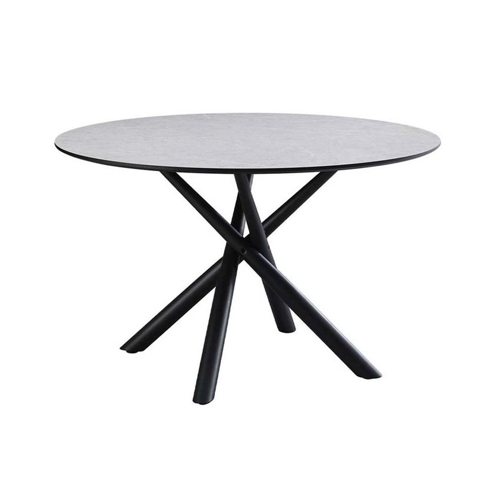 VOTSALO ΤΡΑΠΕΖΙ STONE ΓΚΡΙ 120x120x75cm