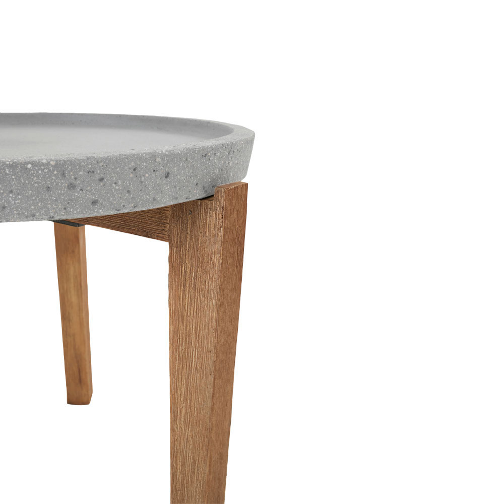 ORRIN COFFEE TABLE ΚΑΦΕ ΦΥΣΙΚΟ 73x73x48