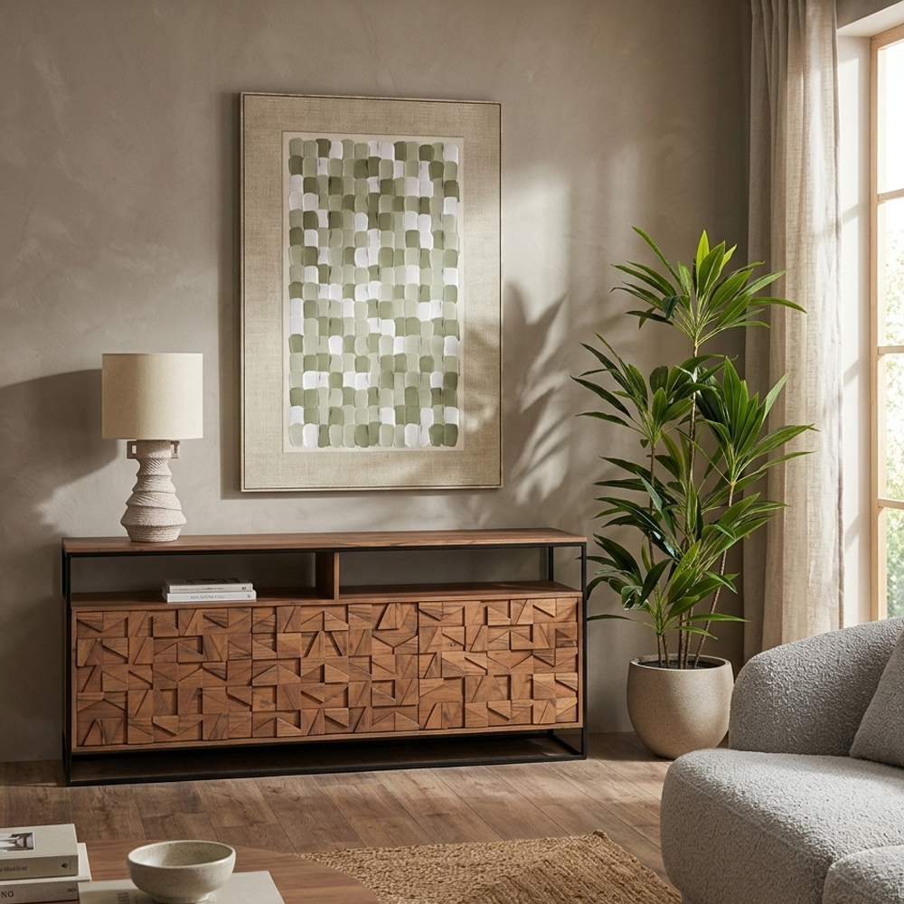 PUZZLE ΜΠΟΥΦΕΣ 3ΠΟΡΤΕΣ ΚΑΡΥΔΙ 175x45x75cm