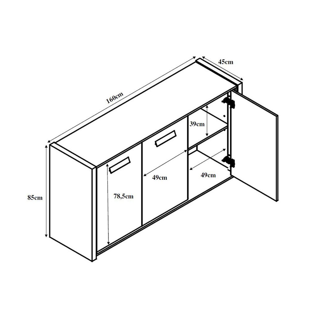 BONDI 2 ΜΠΟΥΦΕΣ SONOMA ΣΚΟΥΡΟ CEMENT 160x45x85cm