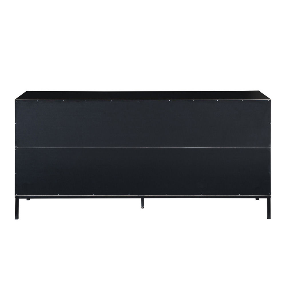 BLACKBIRD ΜΠΟΥΦΕΣ 2ΠΟΡΤΕΣ 3ΣΥΡΤΑΡΙΑ RIVIERA OAK ΜΑΥΡΟ 150x40x75.5cm