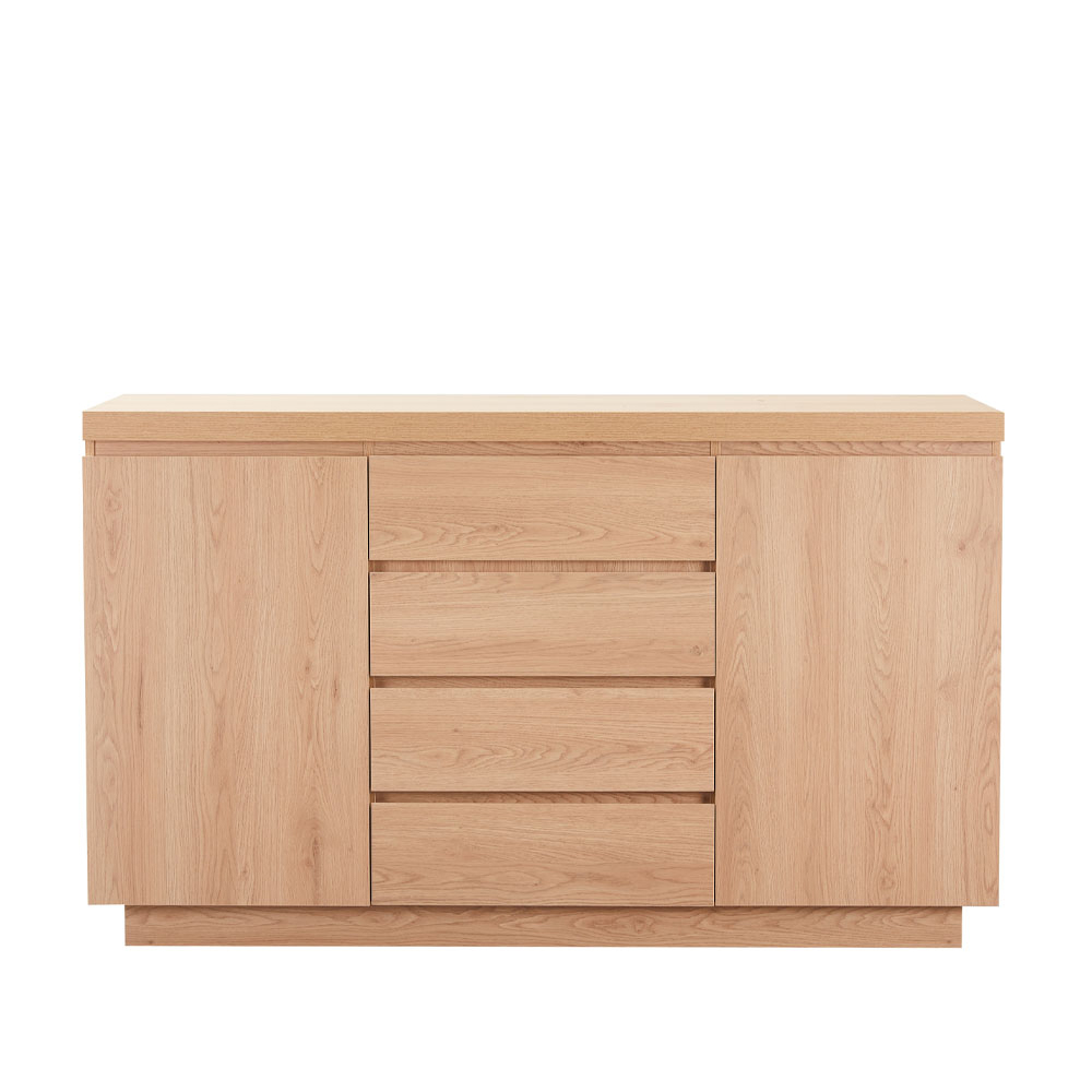 DRUVO ΜΠΟΥΦΕΣ 2ΠΟΡΤΕΣ 4ΣΥΡΤΑΡΙΑ ΦΥΣΙΚΟ 160x39x92cm